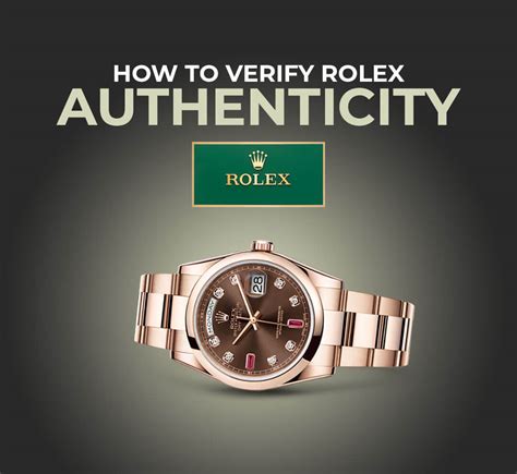 how to verify Rolex authenticity